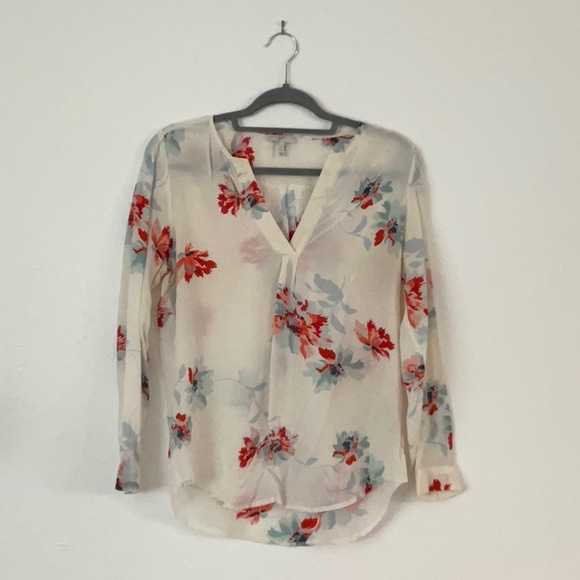 Joie patterned flower long sleeve blouse - Picture 1 of 4